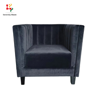 Canapé en velours design moderne, siège individuel, banquette de luxe pour villa, centre commercial, hall d'hôtel, canapé d'angle modulaire personnalisable