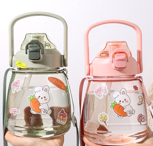 ขวดน้ำเด็กดีไซน์แคปซูลอวกาศขนาดใหญ่ 900 มล. พร้อมหลอดดูด ลายการ์ตูน วัสดุพลาสติก อุปกรณ์เสริมสำหรับเด็ก - Product Image 4