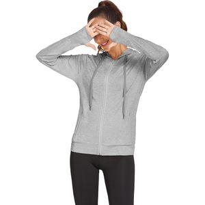 Sweat-shirt à fermeture éclair intégrale pour femme FOXA, respirant, avec poches, sweat-shirt de sport - Product Image 3
