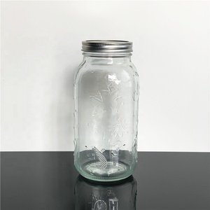 Buy Wholesale China Glass Candy Jars With Airtight Glass Lid 64oz