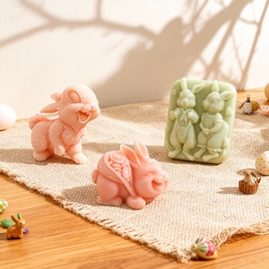 Moule en silicone écologique antiadhésif pour bougie parfumée de Pâques, DIY, motif dessin animé, diffuseur de parfum, pierre en résine - Product Image 3