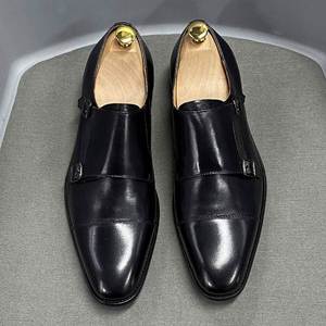 Chaussures de travail formelles classiques en cuir véritable faites à la main pour hommes, de haute qualité, style business - Product Image 6