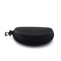 Étui à lunettes portable en EVA rigide avec fermeture éclair, boîte de rangement pour lunettes avec mousqueton, étui de protection antichoc pour lunettes