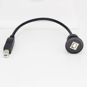 Verrouillage du filetage <span class=keywords><strong>USB</strong></span> 2.0 <span class=keywords><strong>Type</strong></span> B Câble de montage sur panneau <span class=keywords><strong>USB</strong></span>-B Câble d'extension mâle à femelle Prise de montage sur panneau d'imprimante - Product Image 5