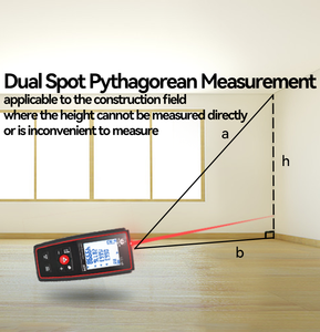 Télémètre <span class=keywords><strong>laser</strong></span> intérieur et extérieur de haute précision télémètre infrarouge à lumière rouge d'ingénierie spéciale - Product Image 6
