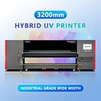 Imprimante jet d'encre UV à plat LANQI 3300 mm grand format pour la production publicitaire extérieure, bannières numériques Flora, matériaux flexibles