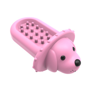 Jouet d'agitation et d'auto-entretenement pour chien en silicone écologique Som Durable Chew, 320g, motif uni - Product Image 6