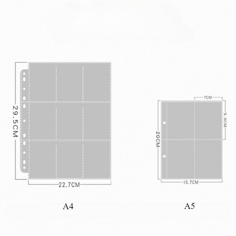 25 pages intérieures transparentes