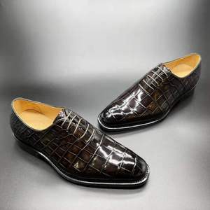 Caldo di vendita decente <span class=keywords><strong>scarpe</strong></span> italiane da uomo puro coccodrillo chaussures <span class=keywords><strong>scarpe</strong></span> da <span class=keywords><strong>smoking</strong></span> per gli uomini Goodyear alligatore classico <span class=keywords><strong>scarpe</strong></span> da sposa da uomo - Product Image 5