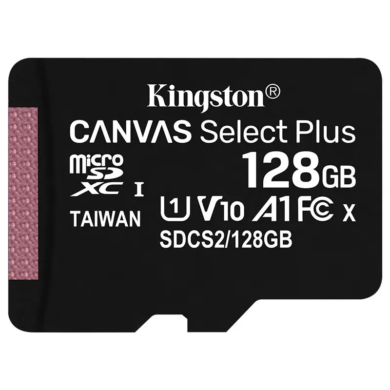 Kingston-Carte mémoire SD flash authentique pour ordinateur portable, lecture de 128 Mo/s, U1, A1, V10, TF, 64 Go, 100 Go, vente en gros