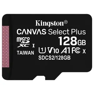 Kingston grosir kartu memori SD, Flash Laptop 64 GB 128 GB membaca 100 MB/s U1 A1 V10 kartu TF untuk kartu memori