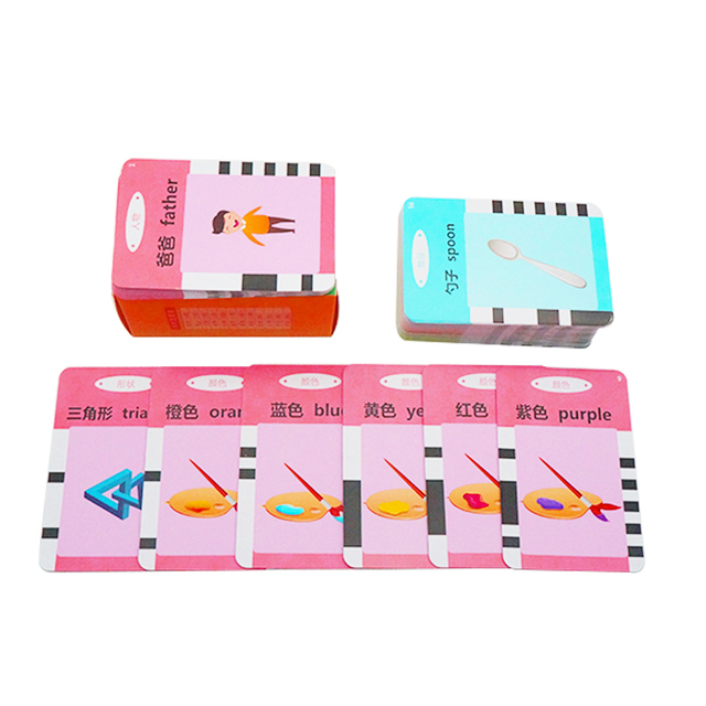 Custom Toddler Learning Cards-100% Eco-Friendly Educational Flashcards with Paper Material Custom Size & B2B Factory Printing