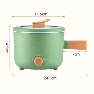 หม้อหุงข้าวไฟฟ้าขนาดกะทัดรัดหุ้มฉนวนสองระดับ, หม้อต้ม1.5L อเนกประสงค์สำหรับหอพักนักเรียนสำหรับ<span class=keywords><strong>ทำ</strong></span>ก๋วยเตี๋ยวไฟฟ้าในครัวเรือน - Product Image 6