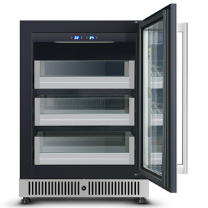 ne-354-8 stainless steel beverage refrigerator with lock indoor outdoor kitchen patio built in home <b>drinks</b> <b>bar</b> cooler - Product Image 2