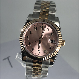 Luxury Men's Arabic Automatic Self-Winding <b>Mechanical</b> <b>Watch</b> with NH35 Movement Daily Wristwatch Featuring Stainless Steel Strap - Product Image 2