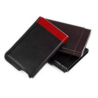 Porte-cartes intelligent unisexe vintage portable anti-RFID avec pince à billets courte, étui à cartes à éjection automatique, fermeture à fermoir ajouré