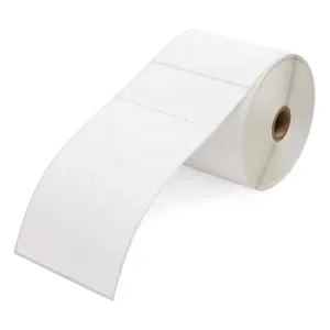 4"*6" with 2"Doc Tab Weatherproof Thermal Roll Labels Self-Adhesive Stickers Thermal Printer Sticker Label