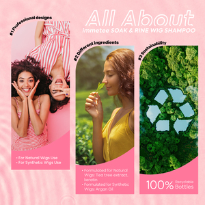 Shampooing Soin Perruques Beauté, Shampooing et Revitalisant pour Perruques Synthétiques à Tremper et Rincer - Product Image 4