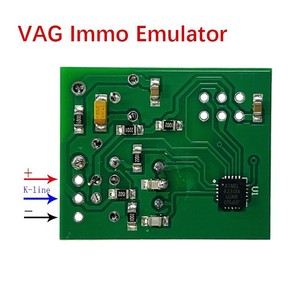 Émulateur VAG Immo pour programmeur d'immobilisateur ECU VW Audi, 3 boutons, format standard, matériau ABS noir. - Product Image 3