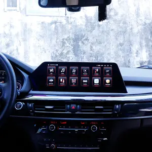 Pemutar Multimedia Mobil Android Definisi Tinggi, untuk BMW X5 2009-2016 Navigasi GPS 1920*720 Carplay DSP Biru Anti-silau 8 + 256G