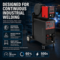 Machine à souder MIG OBO MIG500 500A à double impulsion, 380V triphasé, onduleur IGBT, contrôle numérique synergique, acier à faible teneur en carbone, 2 pouces