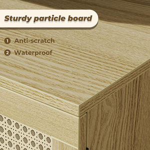 <span class=keywords><strong>Meuble</strong></span> de salon moderne <span class=keywords><strong>meuble</strong></span> <span class=keywords><strong>TV</strong></span> en bois ajustable avec console en rotin <span class=keywords><strong>meuble</strong></span> <span class=keywords><strong>TV</strong></span> pour centre de divertissement - Product Image 3