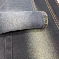Nouveau tissu denim extensible noir 2026, largeur 190 cm, pour jeans/jupes/vestes