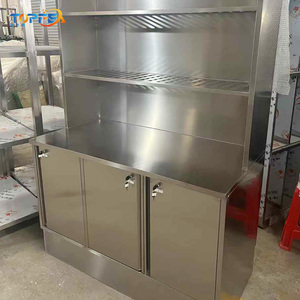 Banco de Trabajo de Acero Inoxidable Resistente Multifuncional con Estante Superior - Product Image 5