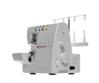 Machine à surjeter Singer S0105, 6 points intégrés, longueur et largeur de point réglables, bras libre et éclairage LED