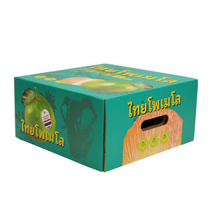 กล่องกระดาษบรรจุภัณฑ์ผลไม้และผักแบบกำหนดเอง พร้อมโลโก้ สำหรับผลไม้สด เช่น มะนาว ส้มโอ แอปเปิ้ล ลูกแพร์ แตงโม ทุเรียน เชอร์รี่ - Product Image 3