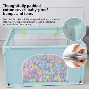 לול משחק מרובע מפלסטיק לילדים, גדר משחק בטיחותית ומעוצבת בנפרד, מגרש משחקים פנימי לילדים - Product Image 5