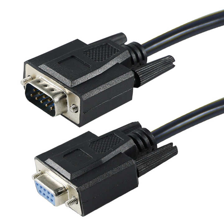 RS232 DB9 9PIN Male to Female Serial Adapter for Industrial Control Systems