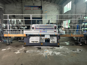 เครื่องเจียรขอบกระจก 9 มอเตอร์ และเครื่องขัดกระจก เครื่องเจียรขอบกระจกแบบเส้นตรง เครื่องจักรสำหรับแปรรูปกระจก - Product Image 4