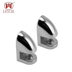Leslie Glass Furniture Hardware Zinc Alloy Curve Shape <b>Shelf</b> Support Decoration Accessories GS - Product Image 5