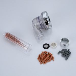 Pommeau de douche ionique avec filtre à vitamine C et billes minérales, 3 modes, économie d'eau, recharge en pierre, anion, ensemble spa, parfum, chrome moderne, salle de bain - Product Image 4