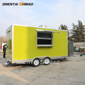 Custom Crepe Street USA Standard Business Rent Concession Cart Square Mobile Pizza Trailer Food Truck en venta Canadá - Product Image 1