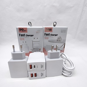 Giá rẻ chất lượng tốt <span class=keywords><strong>Android</strong></span> Bộ sạc điện thoại Adapter cho Samsung EU chúng tôi Anh cắm PD 20W USB + Loại C nhanh tường sạc - Product Image 1