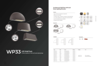 Projecteur mural LED extérieur 18W/25W/30W, indice de protection IP65, éclairage de sécurité avec télécommande, cellule photoélectrique et design industriel