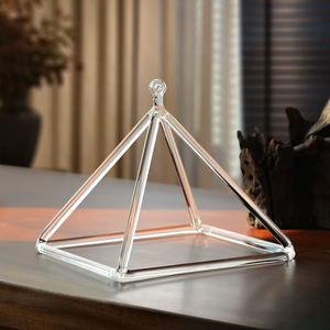 Pyramide chantante en cristal Jinfang 440 Hz, quartz à 99,99 %, thérapie sonore, yoga, équilibrage des chakras, relaxation spirituelle - Product Image 6