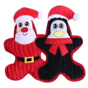 Petite taille coton <span class=keywords><strong>chien</strong></span> jouet à mâcher haute qualité noël père noël pingouin bonhomme de neige forme grinçant morsure résistant et Durable pour animaux de compagnie - Product Image 3