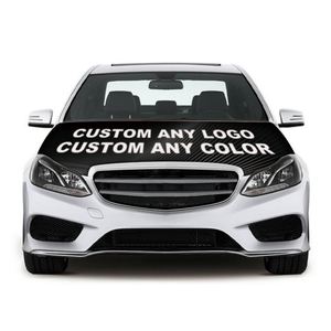 Custom Car Hood Cover <b>Flag</b> Your Own Logo Design Color Pattern National Theme Elastic Fit Rearview Mirror - Product Image 2
