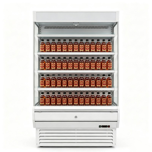 El nuevo gabinete vertical de refrigeración con cortina de aire abierto para interiores, modelo 2026, es adecuado para la refrigeración al por mayor de diversas bebidas. - Product Image 1