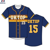 Maillot de baseball imprimé personnalisé avec logo brodé avec numéros Chemises de baseball pour hommes