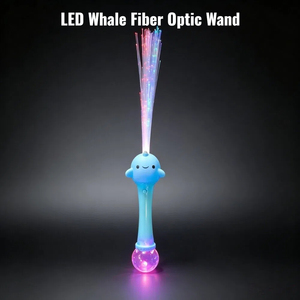 Venta al por Mayor de Decoración para Fiestas, Varita Luminosa LED con Forma de <span class=keywords><strong>Ballena</strong></span>, Barra Luminosa de Fibra Óptica para Niños, Jardín, Eventos al Aire Libre - Product Image 1
