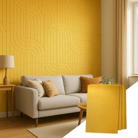 Panneaux acoustiques décoratifs pour l'isolation phonique des murs, rainurés linéaires, 120x60cm, en PET, pour la maison, le bureau, le studio