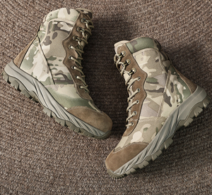 DFB0425 Winter <b>fleece</b> Camouflage tactical <b>boots</b> - Product Image 2