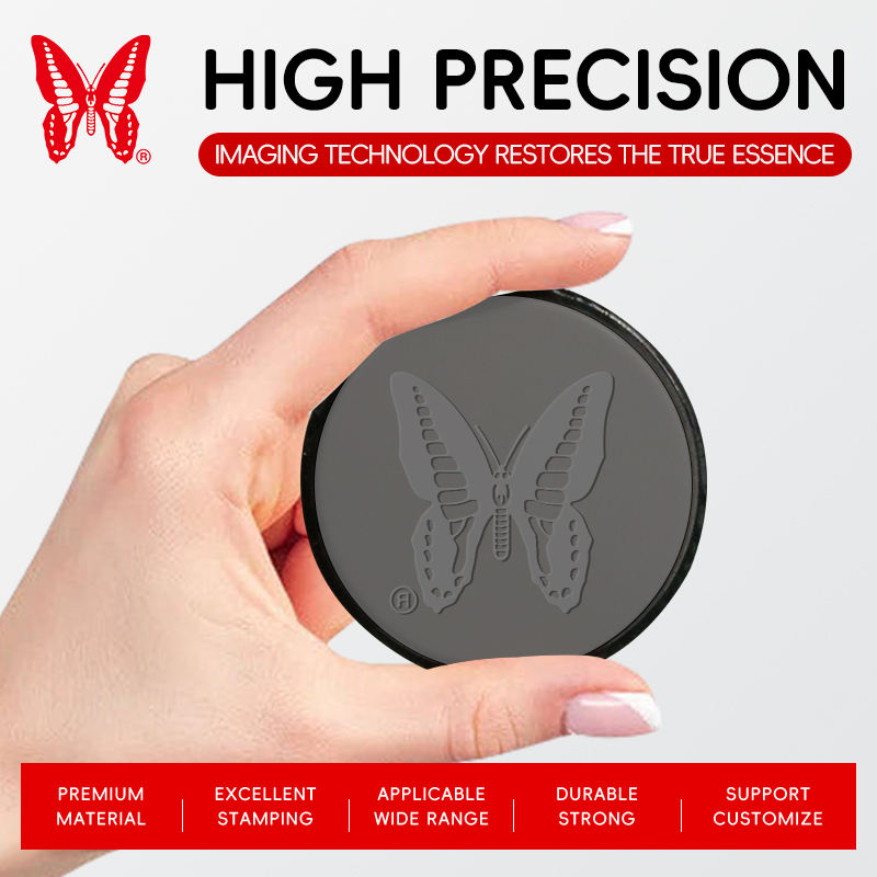 Tampon En Bois "Papillon Apollon" | Boutique Textile