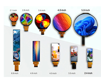 Industrielles 4,3-Zoll/5,0-Zoll/7,0-Zoll LCD-Display 800x480 TFT LED-Hintergrundbeleuchtungsmodul RGB für Bedienfelder/HMI/Smart Home