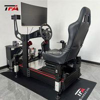 Simulateur profil aluminium volant personnalisé Cockpit simulateur de jeu de conduite superbe Cockpit avec vraie chaise course