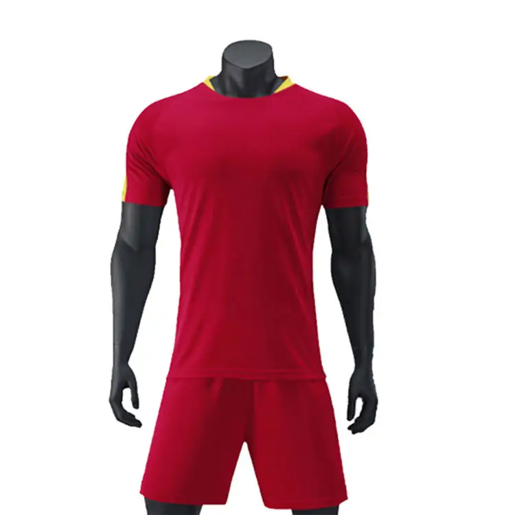 OEM Factory Soccer Uniform Set Workout Sets Plus Size T Shirt And Shorts For Basketball Football Exercise